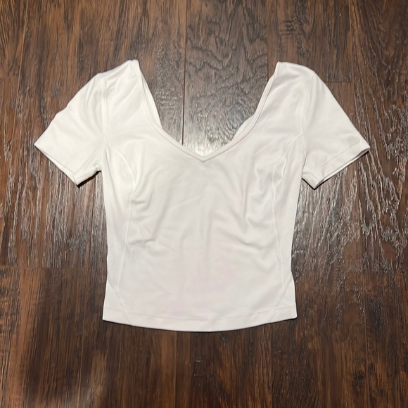 White Lululemon Align T-Shirt - Picture 1 of 2